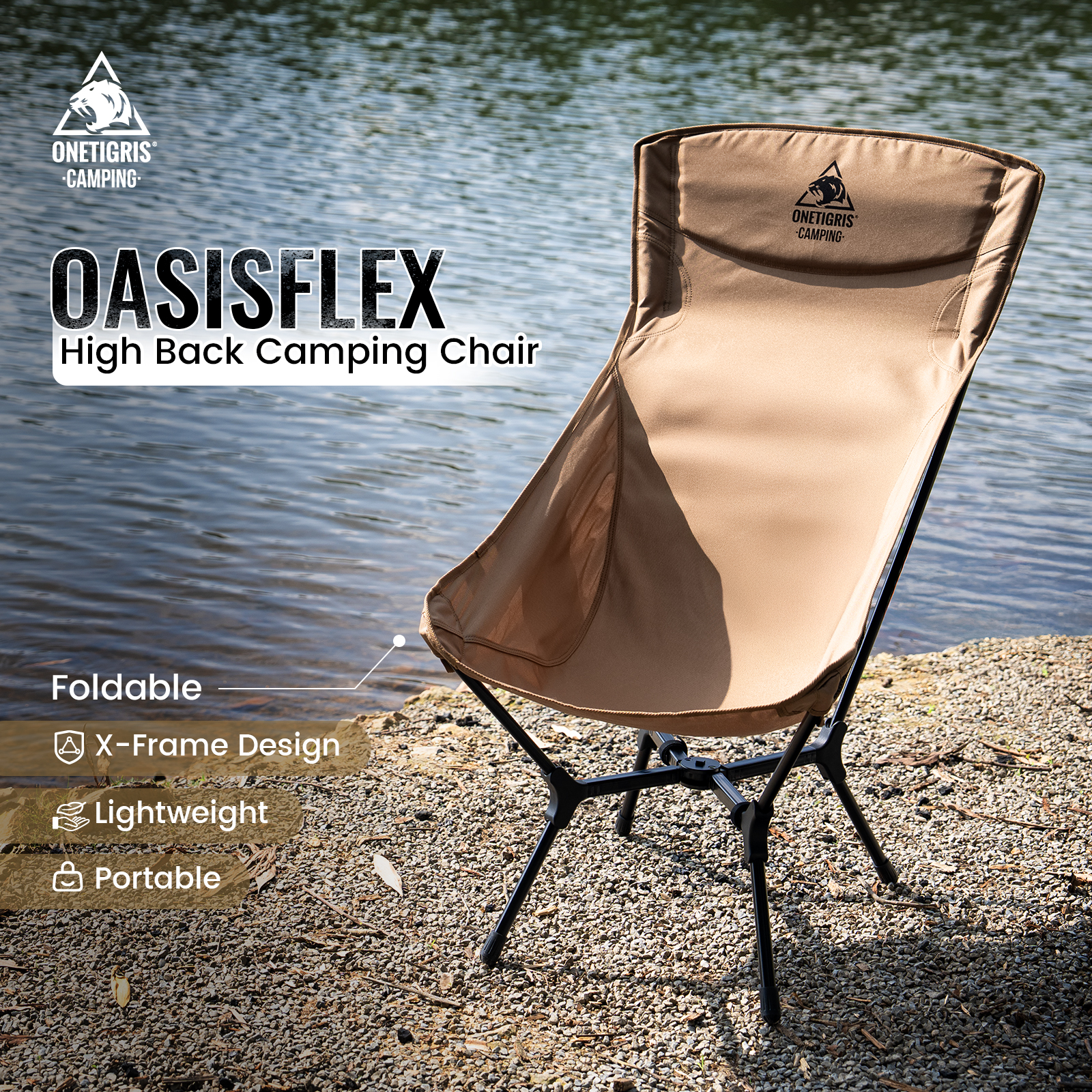 Woodworking Outdoor Furniture - OneTigris Oasisflex Camping Folding Chair Lightweight