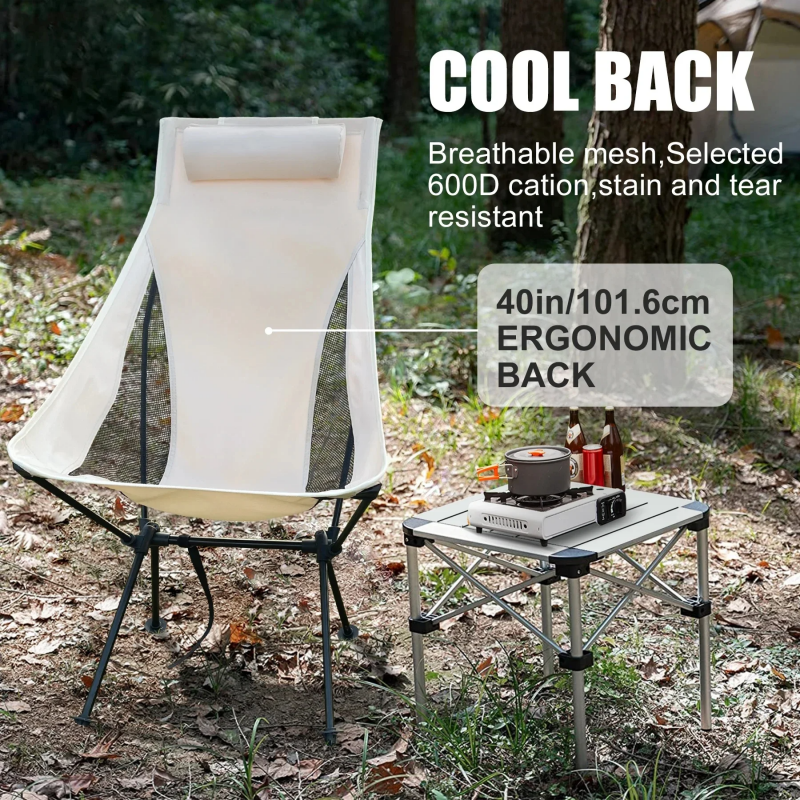 Woodworking Outdoor Furniture - Ultralight Aluminum Alloy Folding Chair with