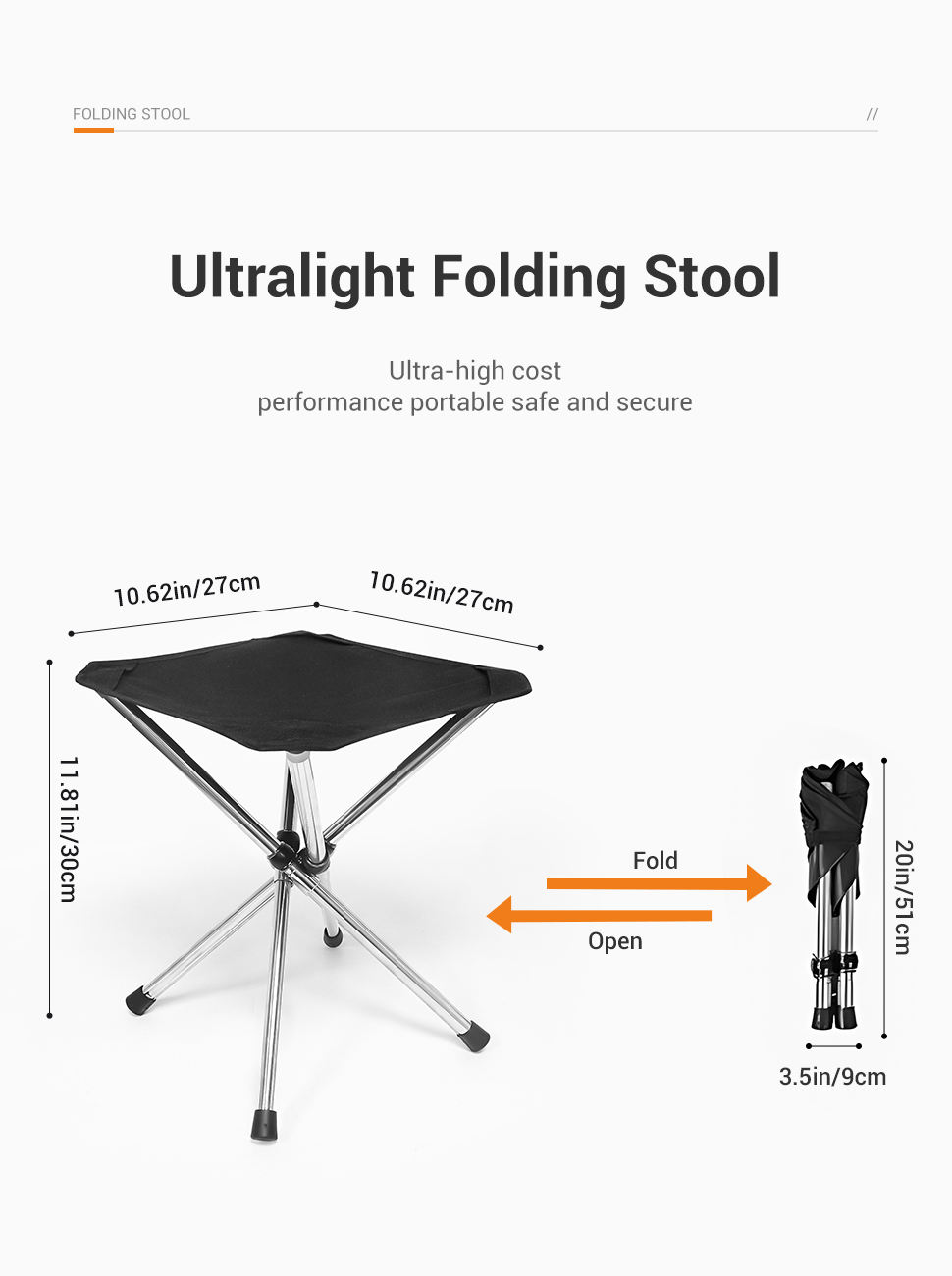 WESTTUNE Portable Folding Stoo – обзор и цена Woodworking Outdoor Furniture
