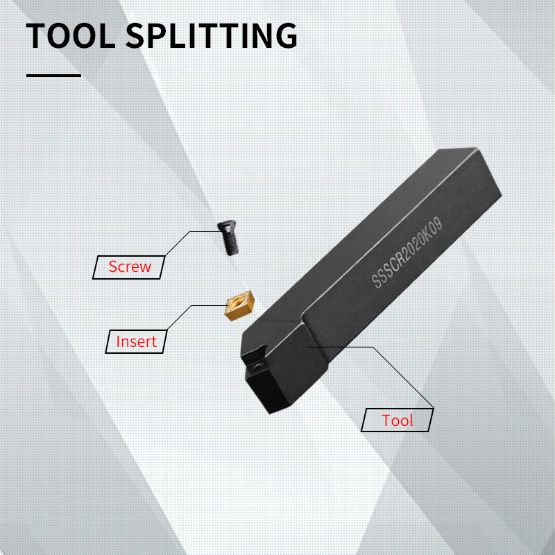 SSSCR1616H09 Square Handle Bar – обзор и цена Parting Tool Lathe