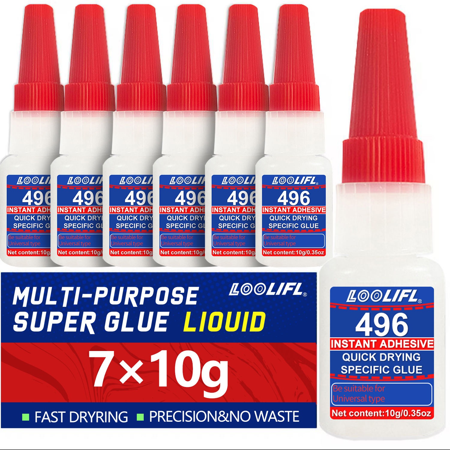 LOOLIFL 7PCS super glue,strong – обзор и цена Woodworking Glue
