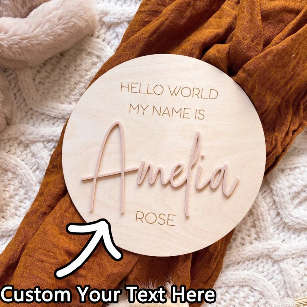Personalised Wooden Hello Worl – обзор и цена Woodworking Laser