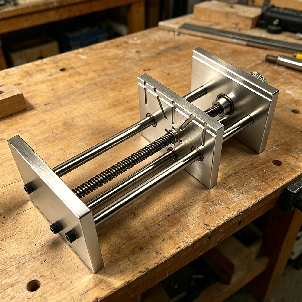 1Pc Aluminum Alloy Bench Vise  – обзор и цена Woodworking Bench Vise