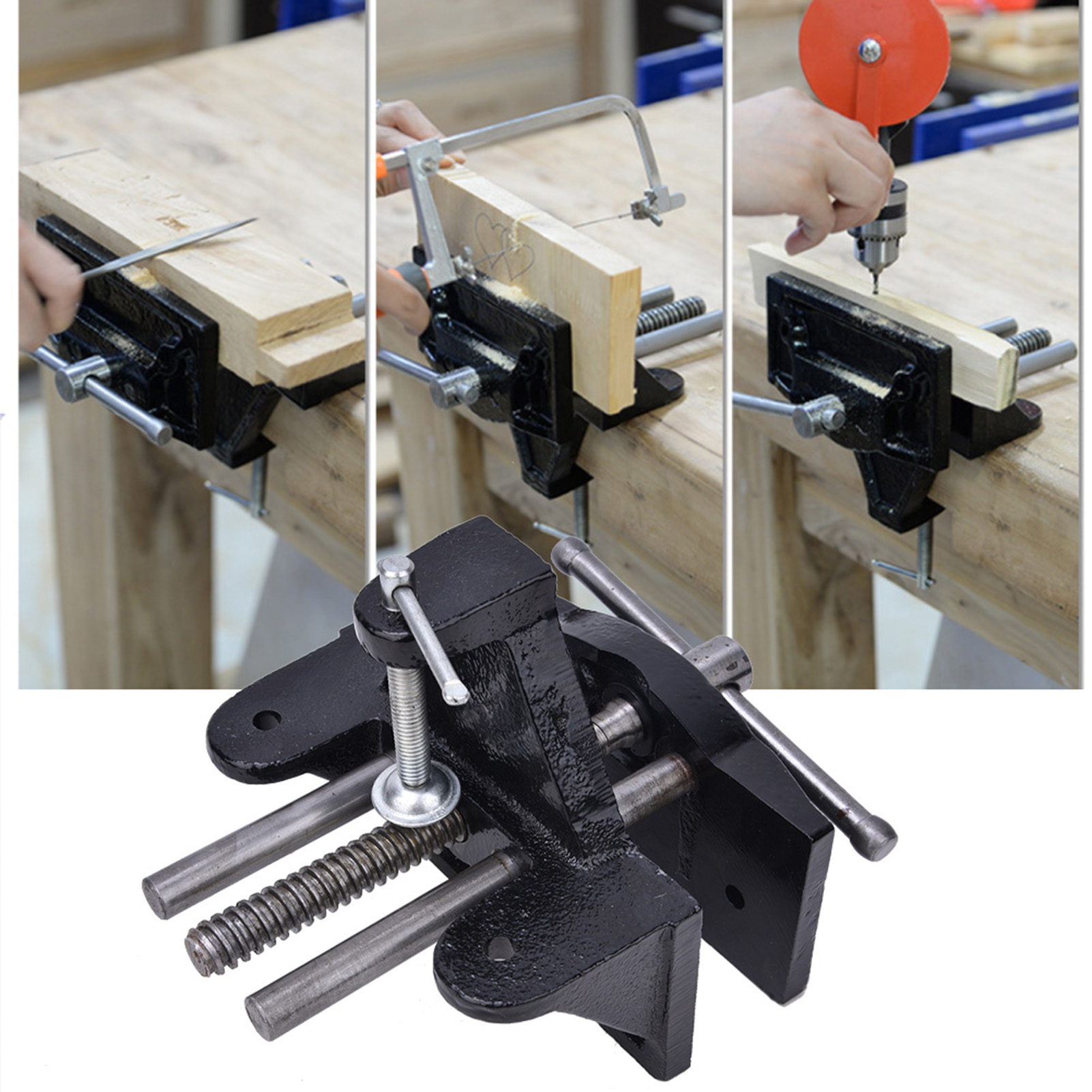 Cast Iron Table Vise Quick Ope – обзор и цена Woodworking Bench Vise