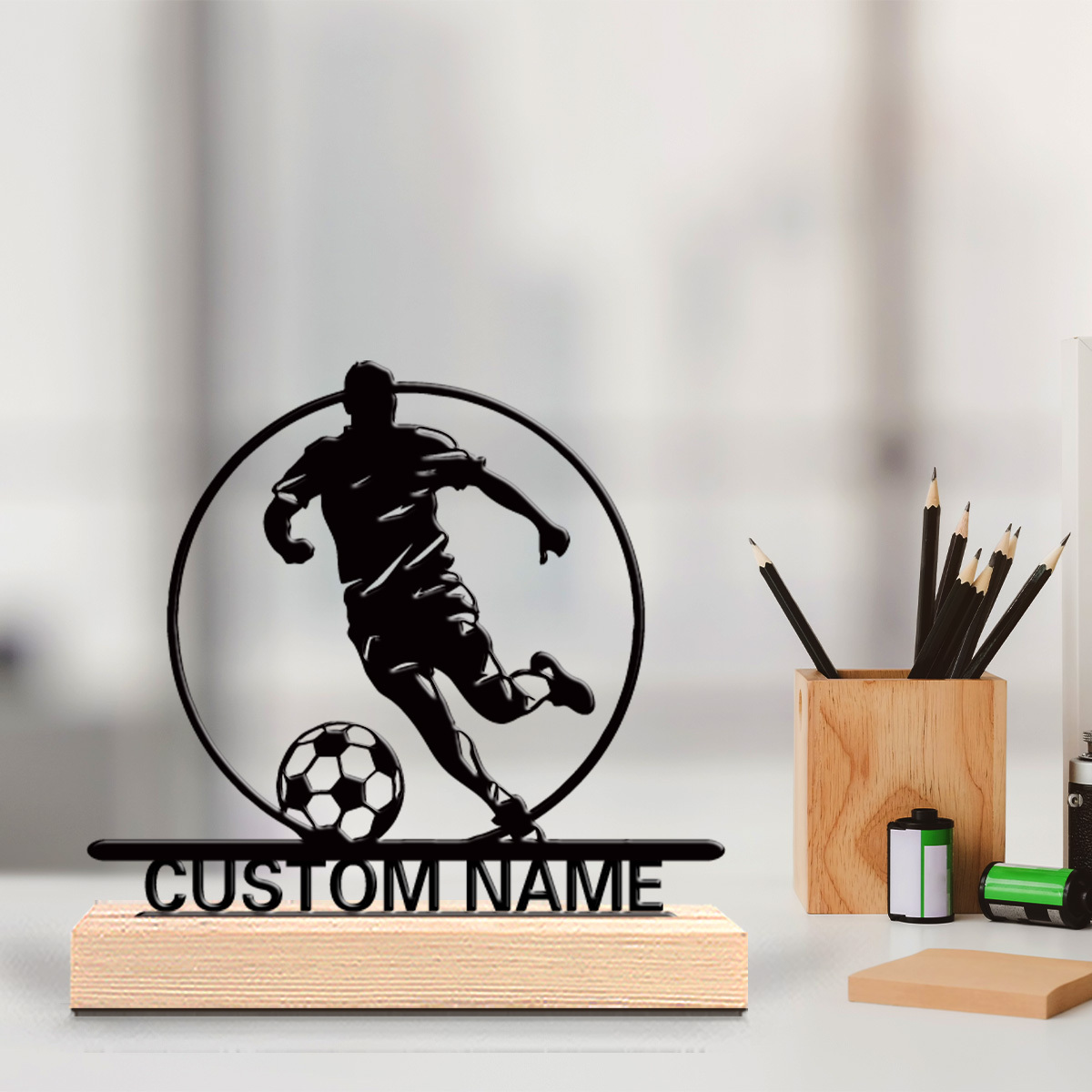 Custom Soccer Player Metal Sta – обзор и цена Woodworking Laser