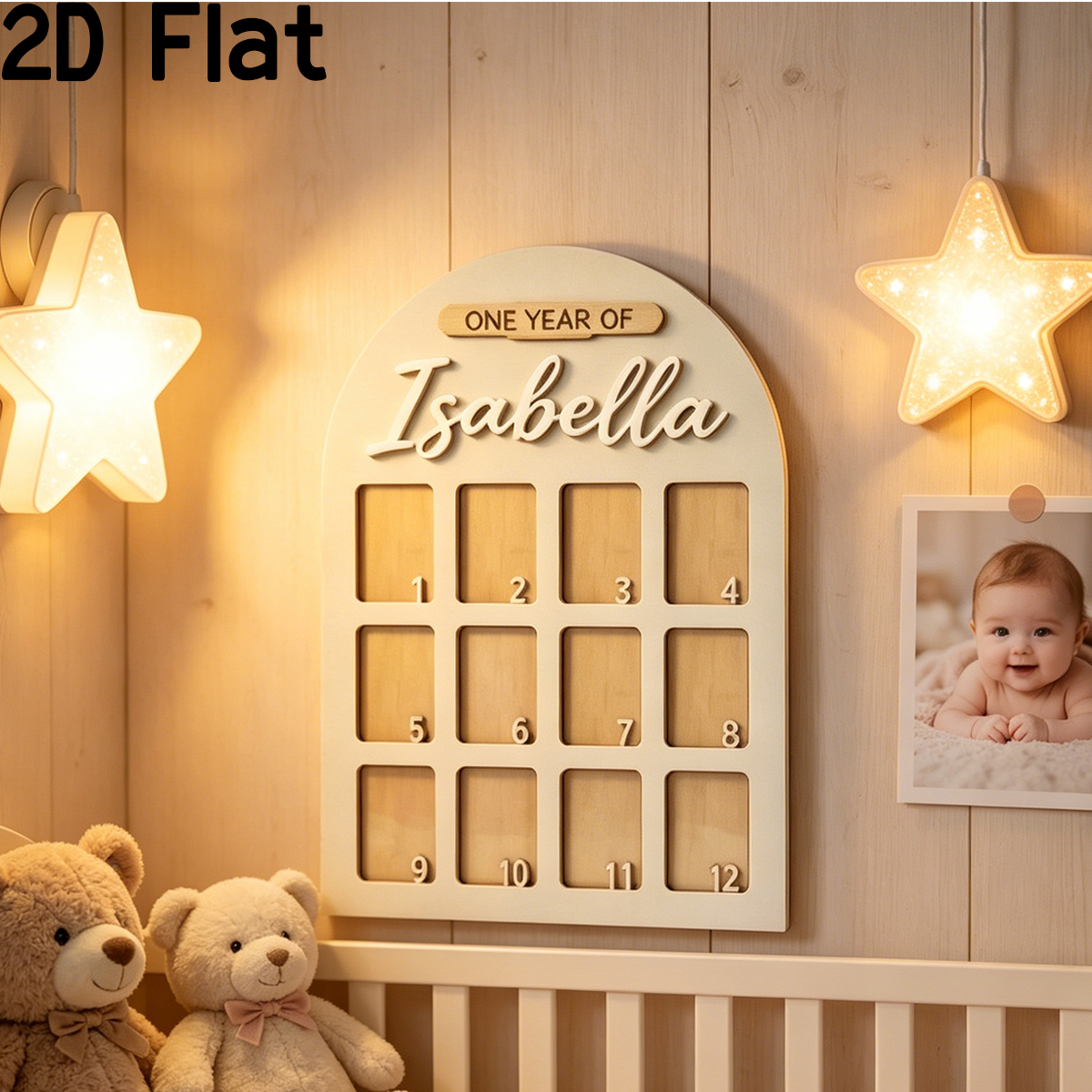 1Pc Custom Photo Record Board  – обзор и цена Woodworking Laser