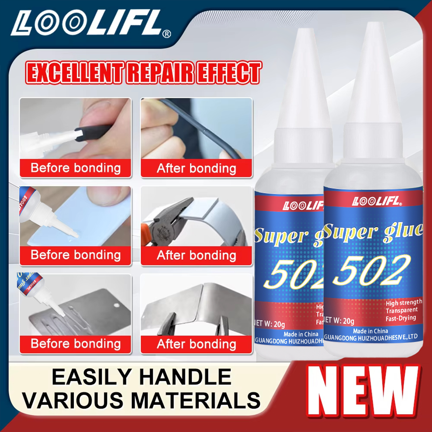 LOOLIFL 1-7pcs 502 Super Glue  – обзор и цена Woodworking Glue