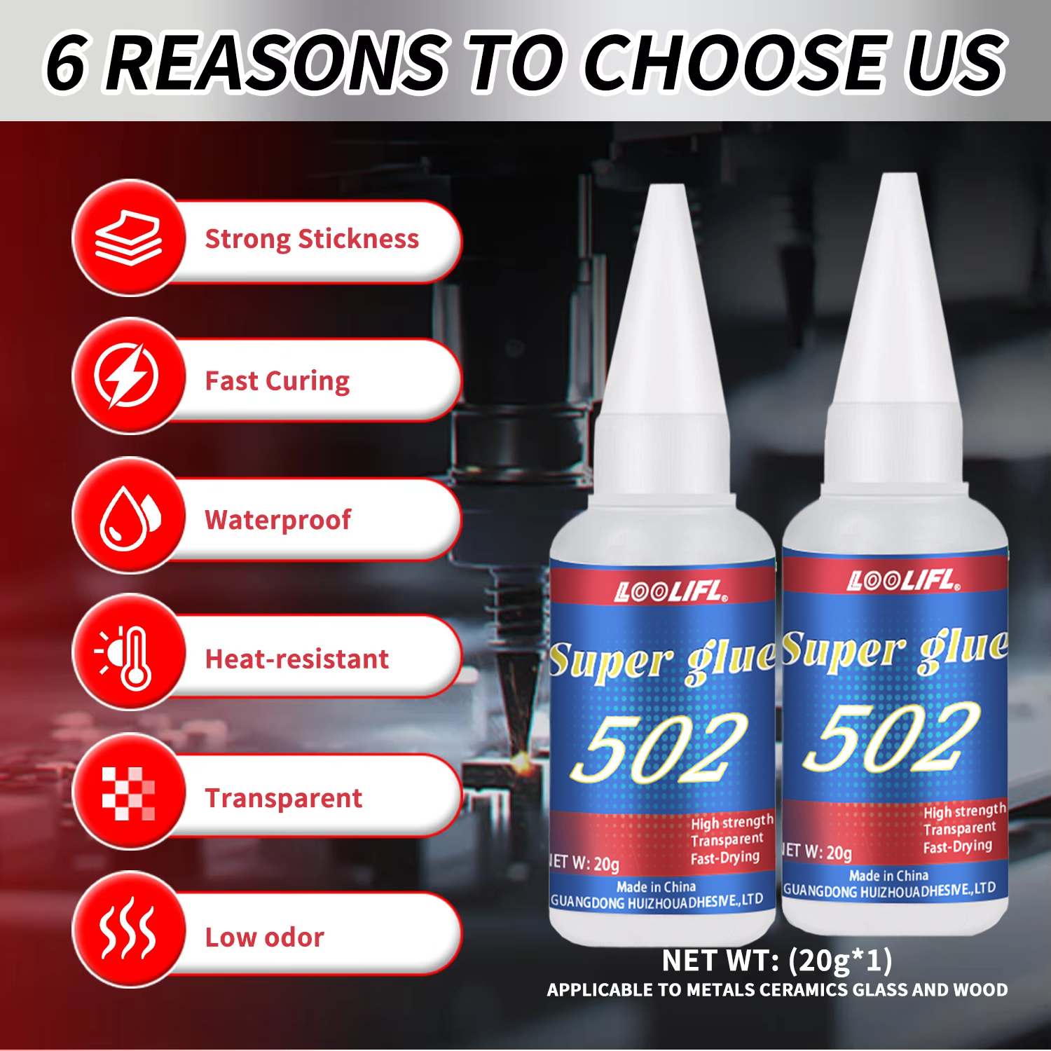 LOOLIFL 1-7pcs 502 Super Glue  – обзор и цена Woodworking Glue