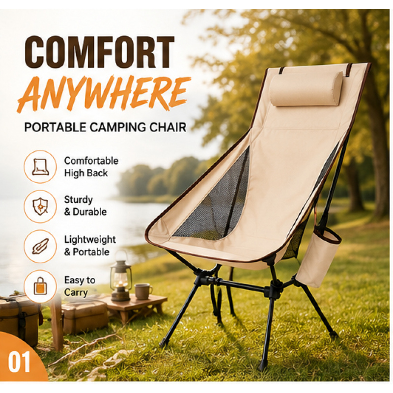 Portable Folding Camping Chair – обзор и цена Woodworking Outdoor Furniture